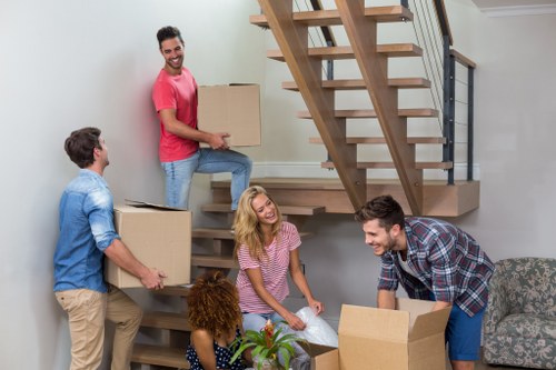 Furniture packed safely inside a Romford storage facility