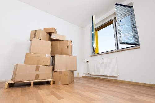 Loaded van prepared for furniture transport in Romford