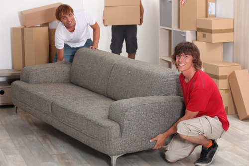 Prepared wooden furniture stored securely in Romford