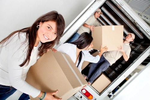 Local packing team in Romford preparing items for transport