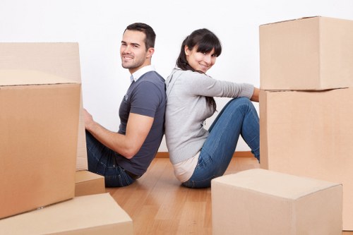 Protective packing materials used for safe flat removals in Romford